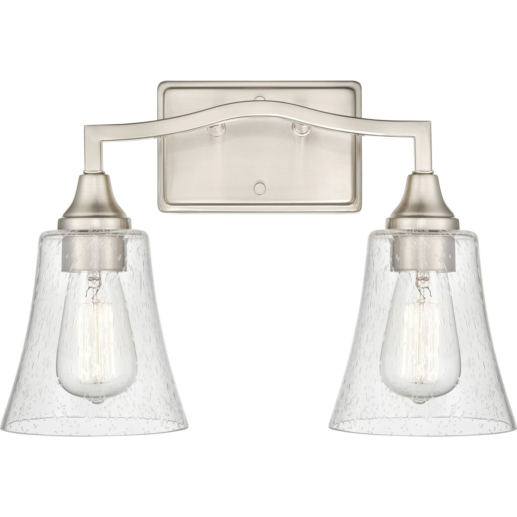 Caily 2 Light 15.75 inch Brushed Nickel Bathroom Vanity Light Wall Light